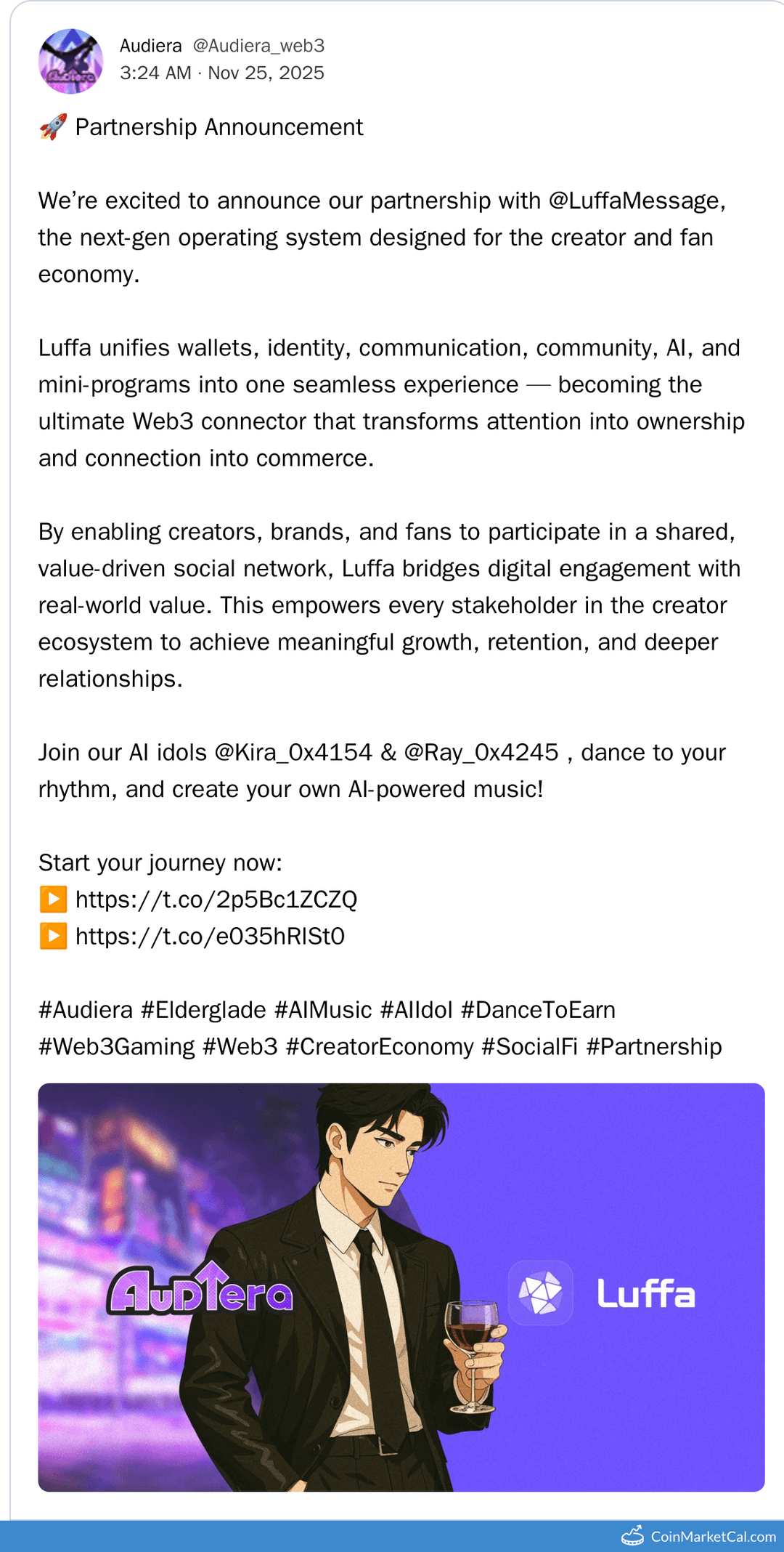 Audiera and Luffa Partnership Unifies Creative Ecosystem