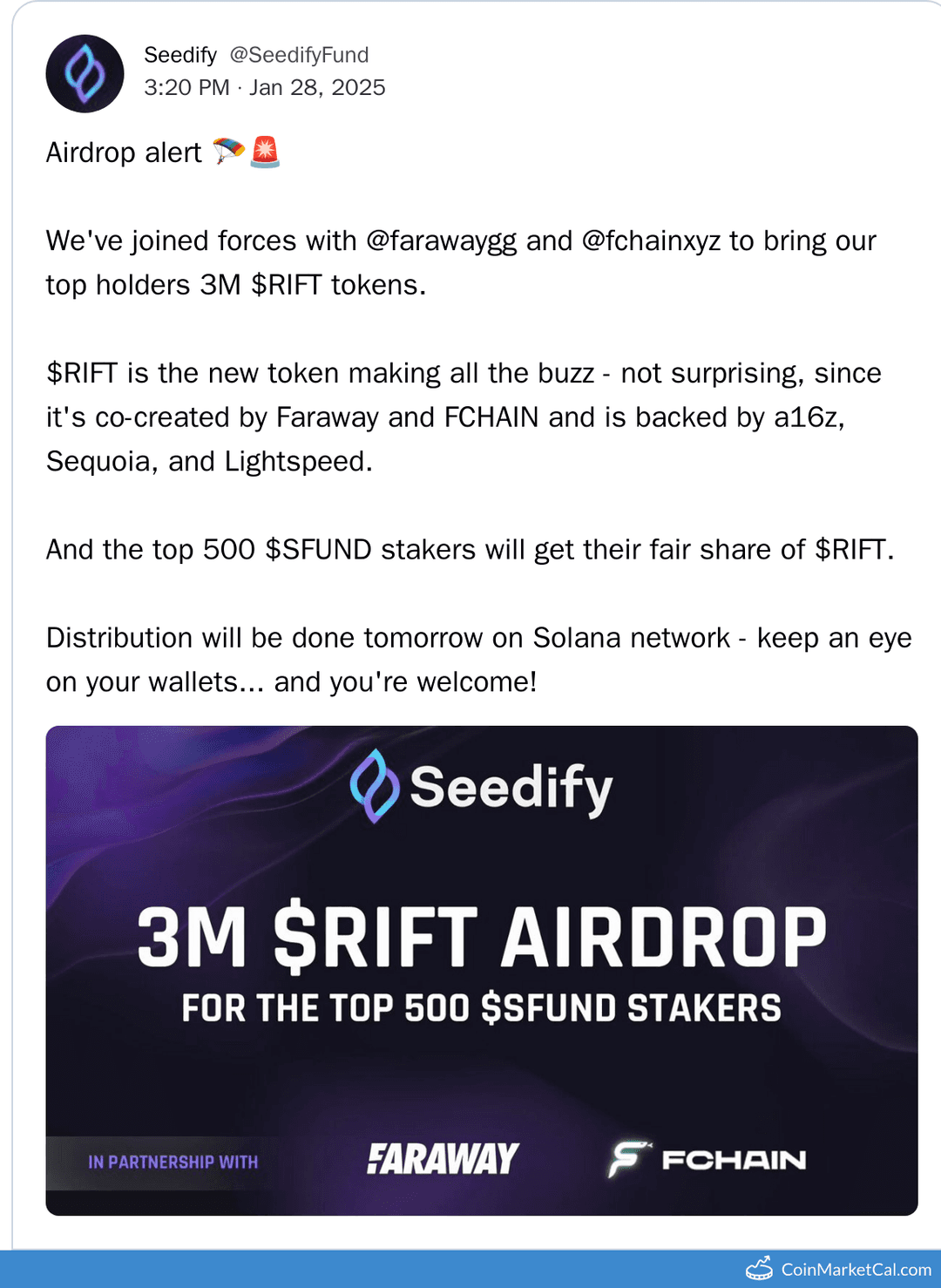 RIFT Token Airdrop