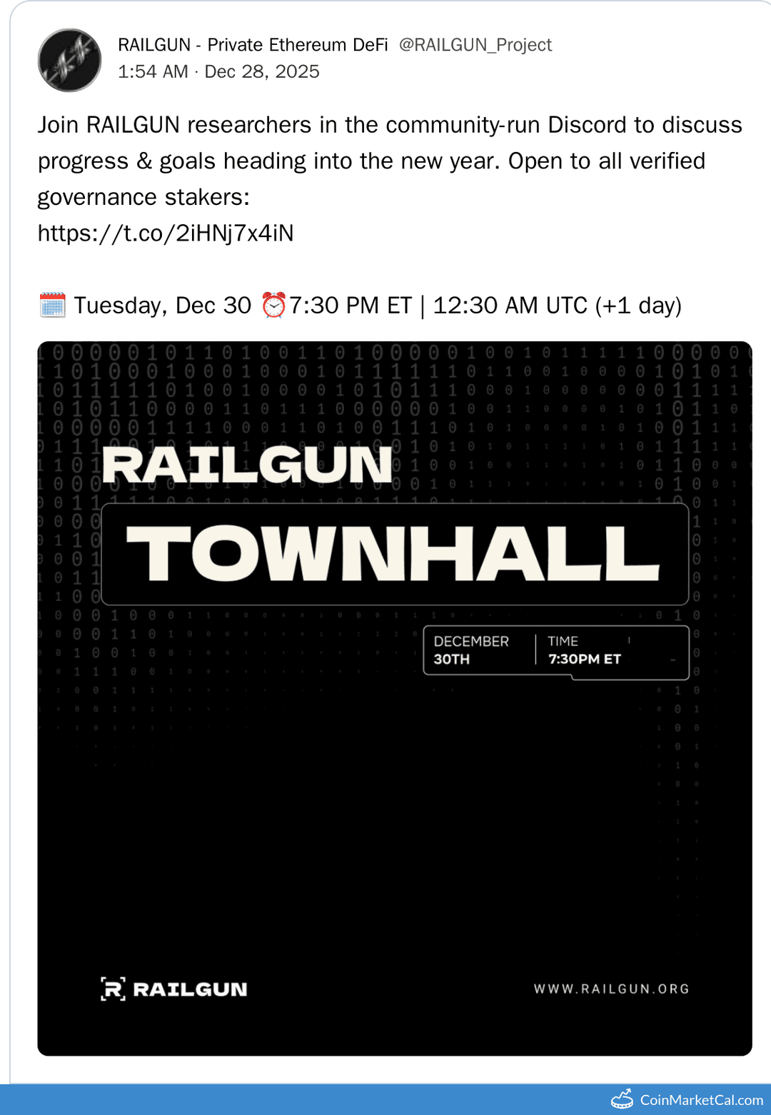Railgun Townhall 2025