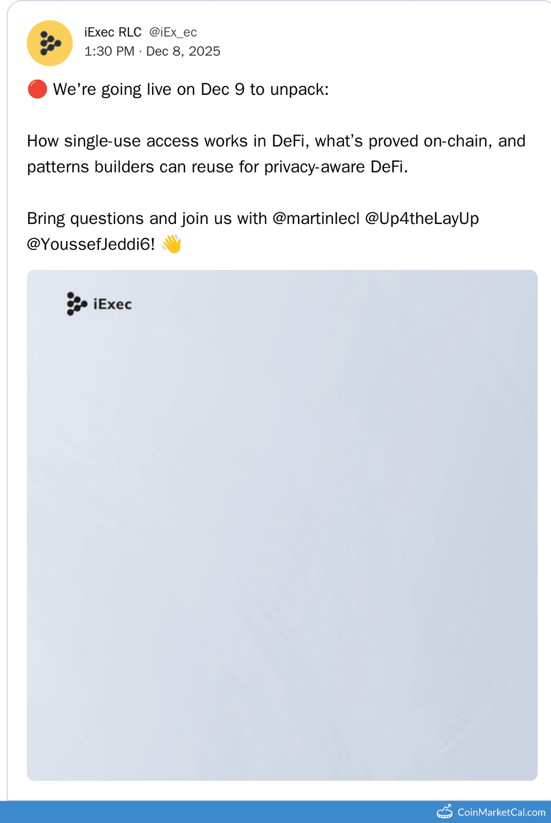 iExec RLC Privacy Marketplace Talk
