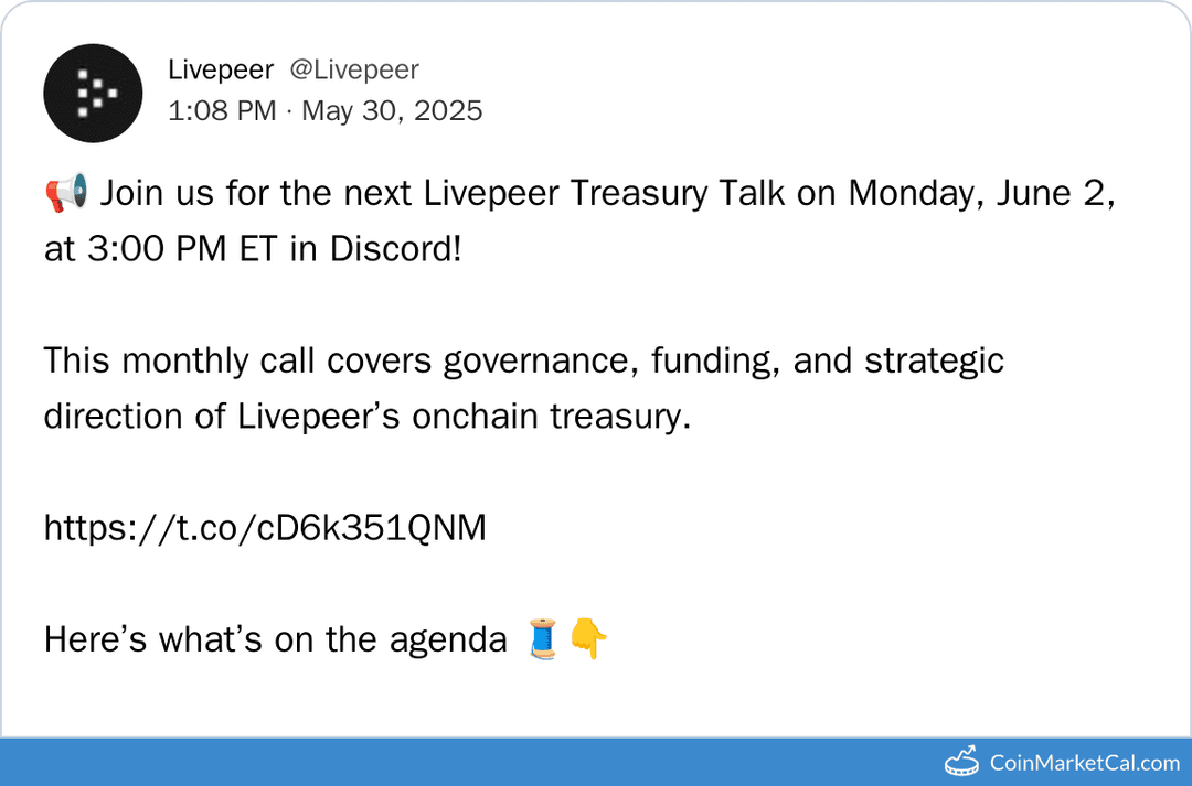 The Livepeer Treasury Talk