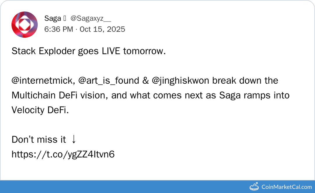 Saga Stack Exploder Team Update