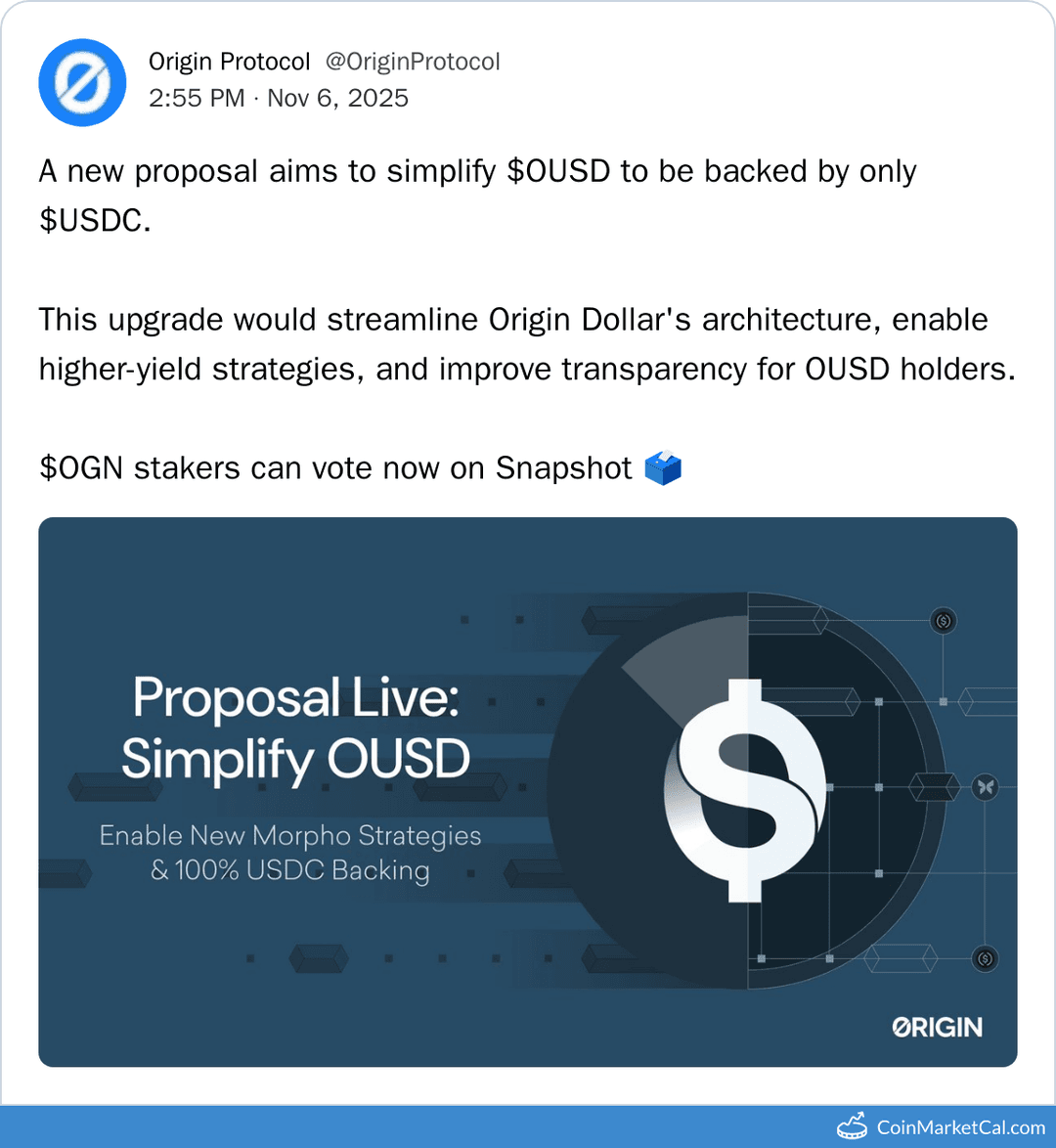 Origin Token OUSD Backing Vote