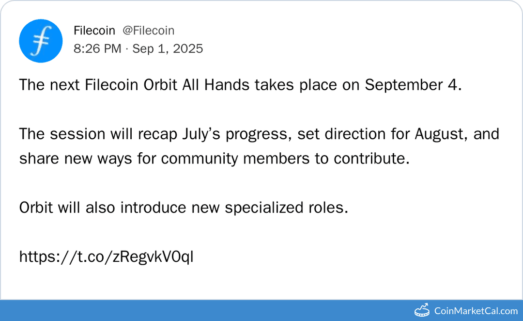 Filecoin Orbit All Hands