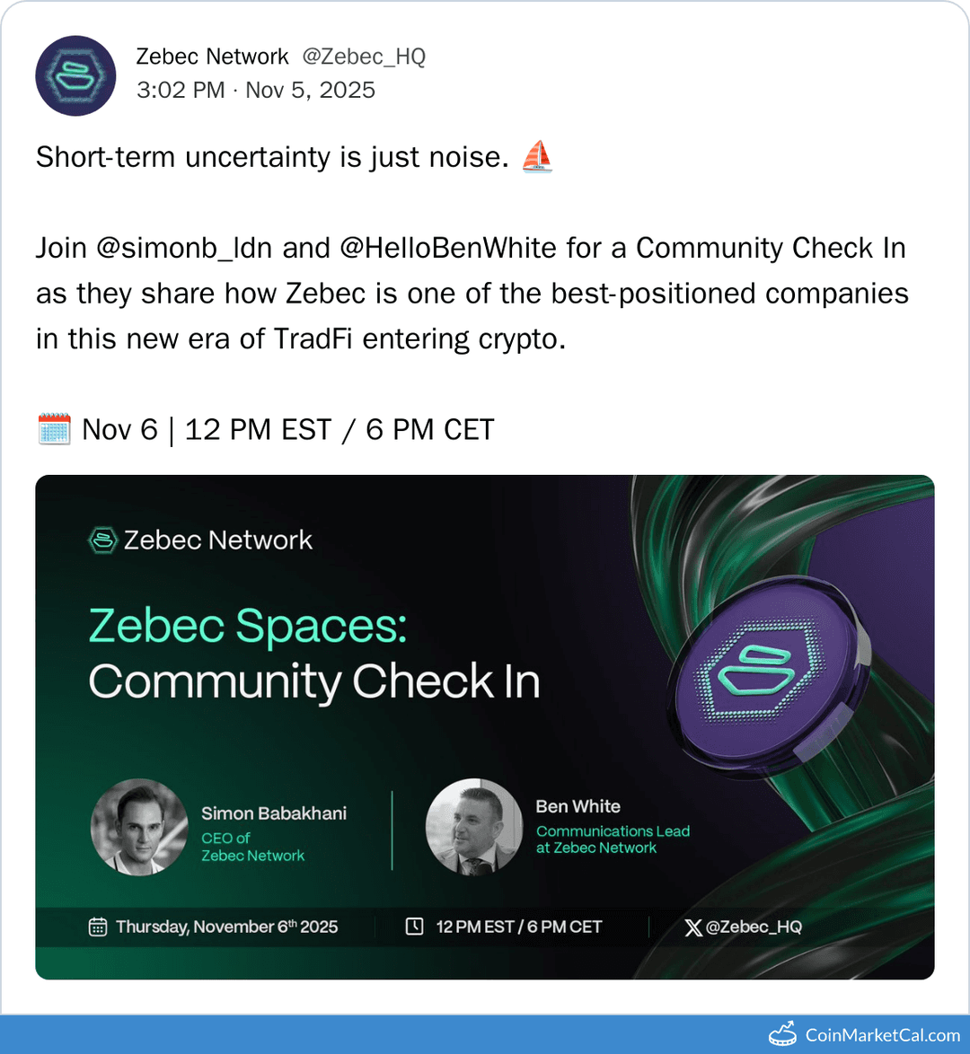 Zebec Network Community Check