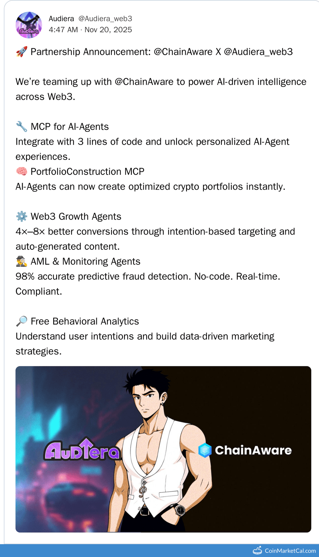 ChainAware.ai & Audiera Partnership