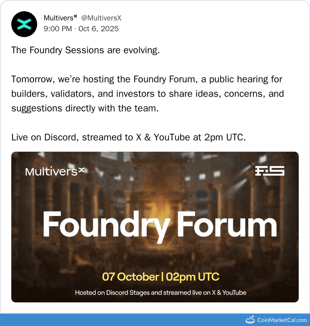 MultiversX Foundry Forum AMA