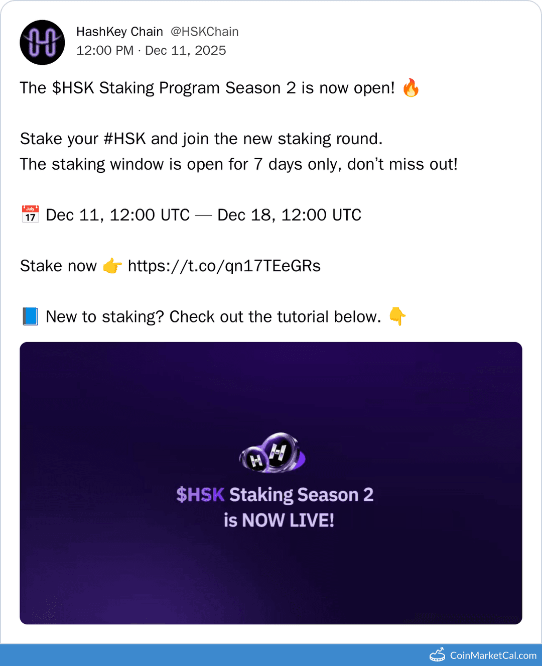 HashKey Platform Token Staking Season 2