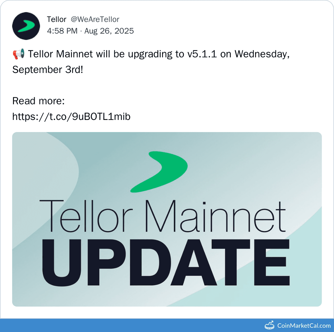 Tellor Mainnet Upgrade to v5.1.1