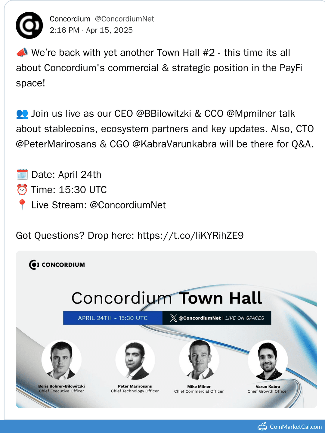 Concordium Town Hall #2