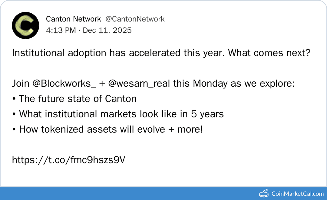 Canton Network Institutional Outlook Talk