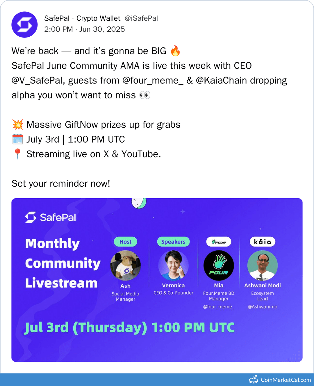 SafePal July 2025 Community AMA