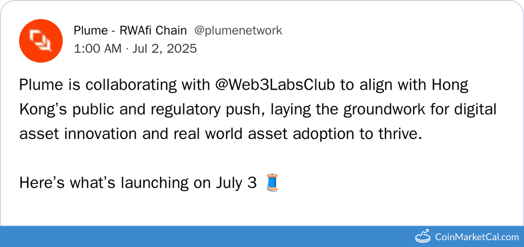 Plume Network & Web3LabsClub Bridge Program Launch