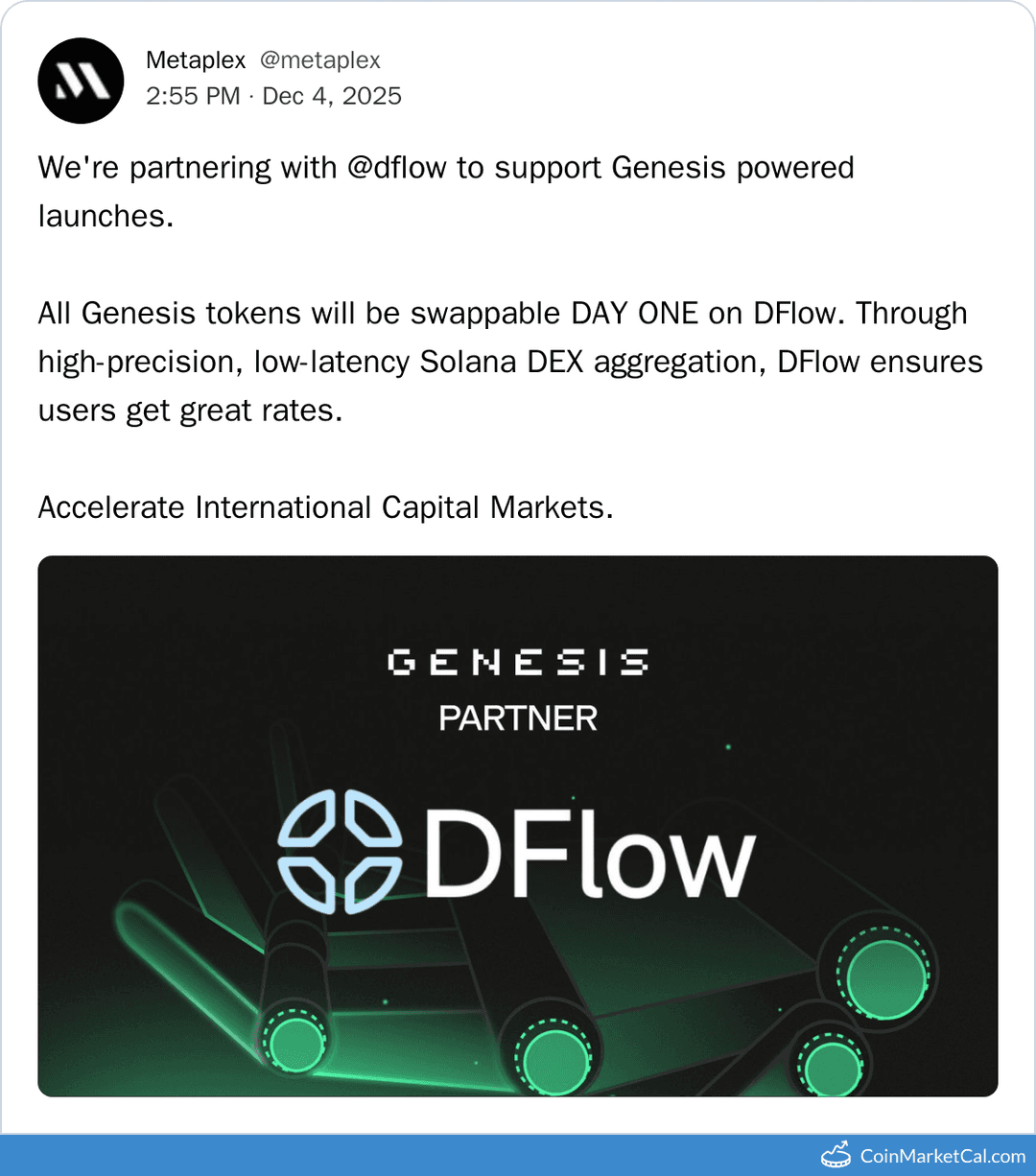 Metaplex DFlow Genesis Integration