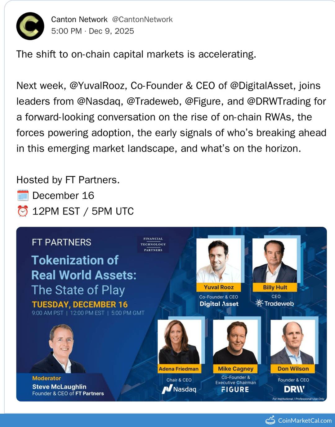 Canton Network On-Chain RWA Discussion