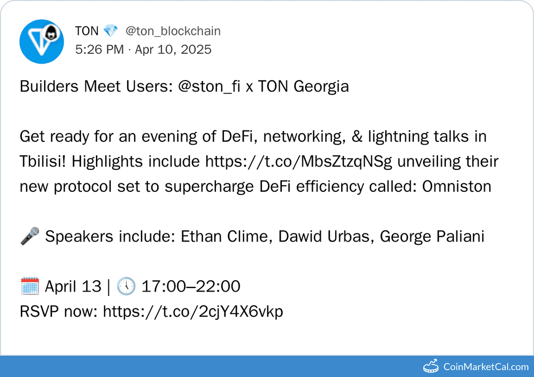 STON.fi Conference in Tbilisi