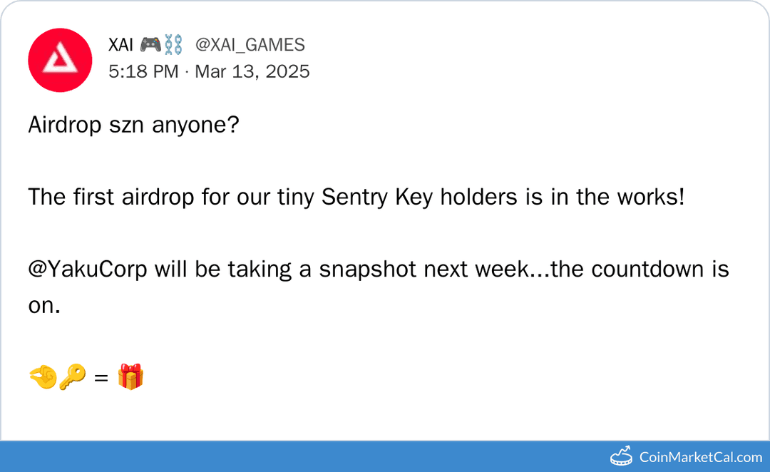 Yaku takes a snapshot for a later reward airdrop