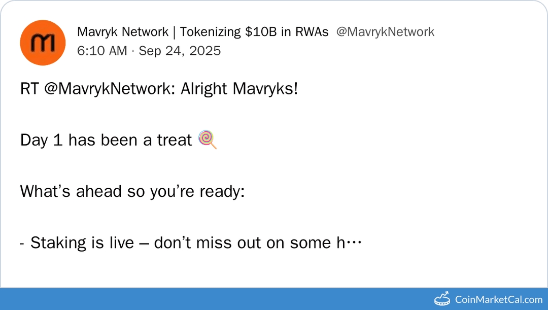 Mavryk Network Staking Launch