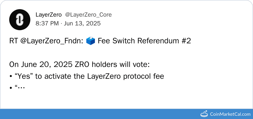 LayerZero Fee Switch Referendum