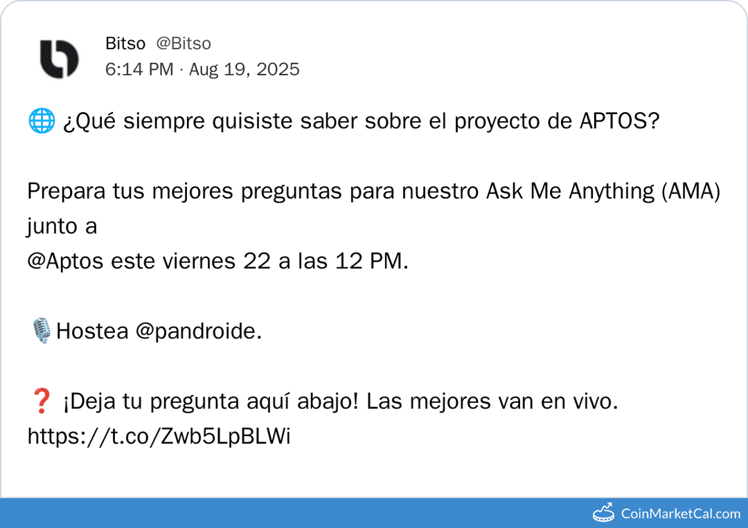 Aptos AMA with Bitso