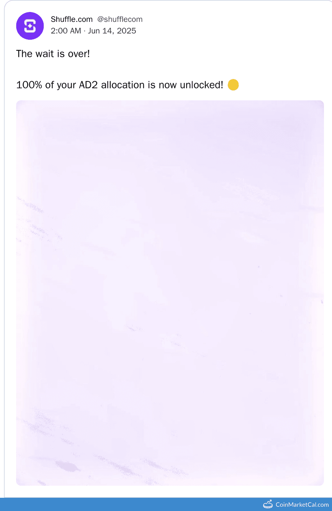 SHFL Airdrop 2 Fully Vested