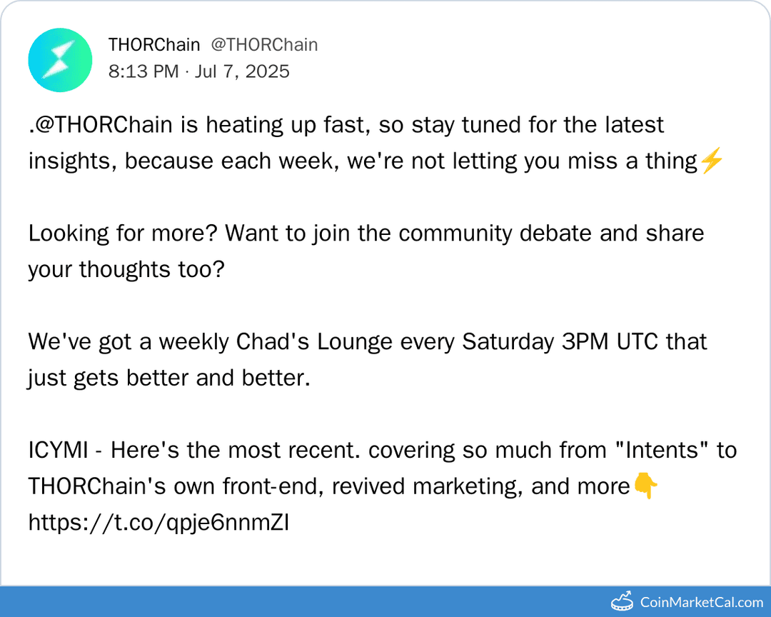 Chad's Lounge - THORChain Community Meetup