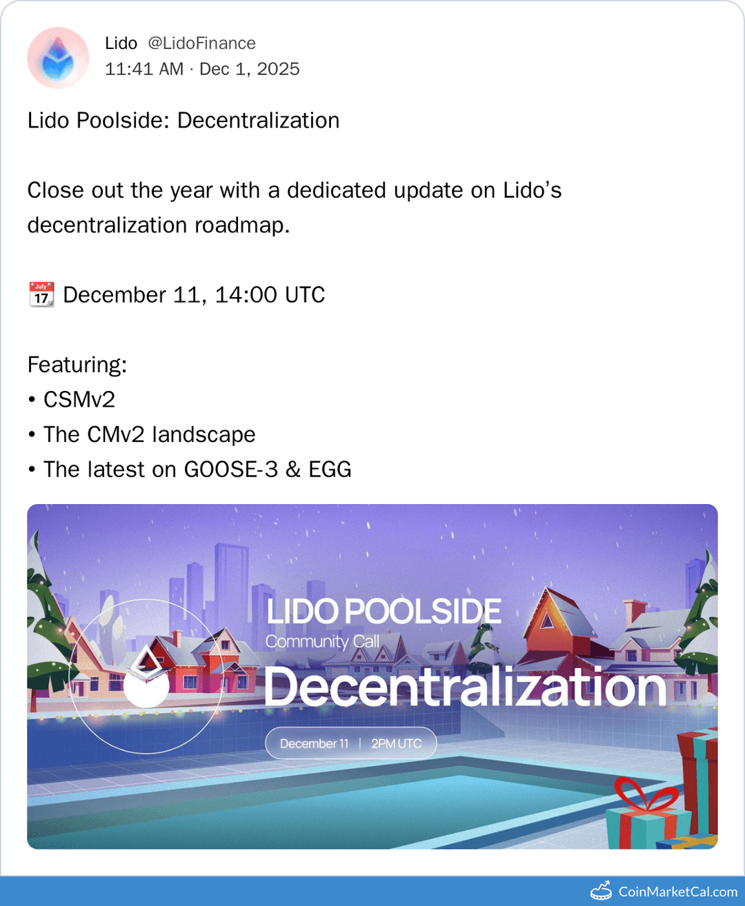 Lido DAO Community Call December 11, 2025