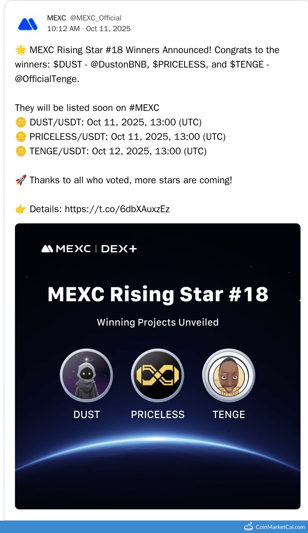 MEXC Listing of TENGE Token