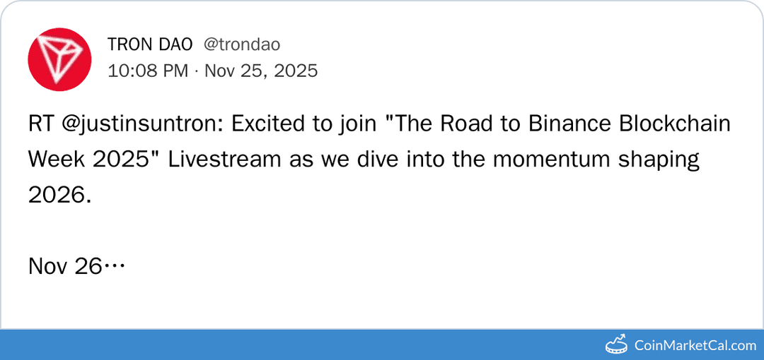Binance Square Stream: Road to Binance Blockchain Week 2025