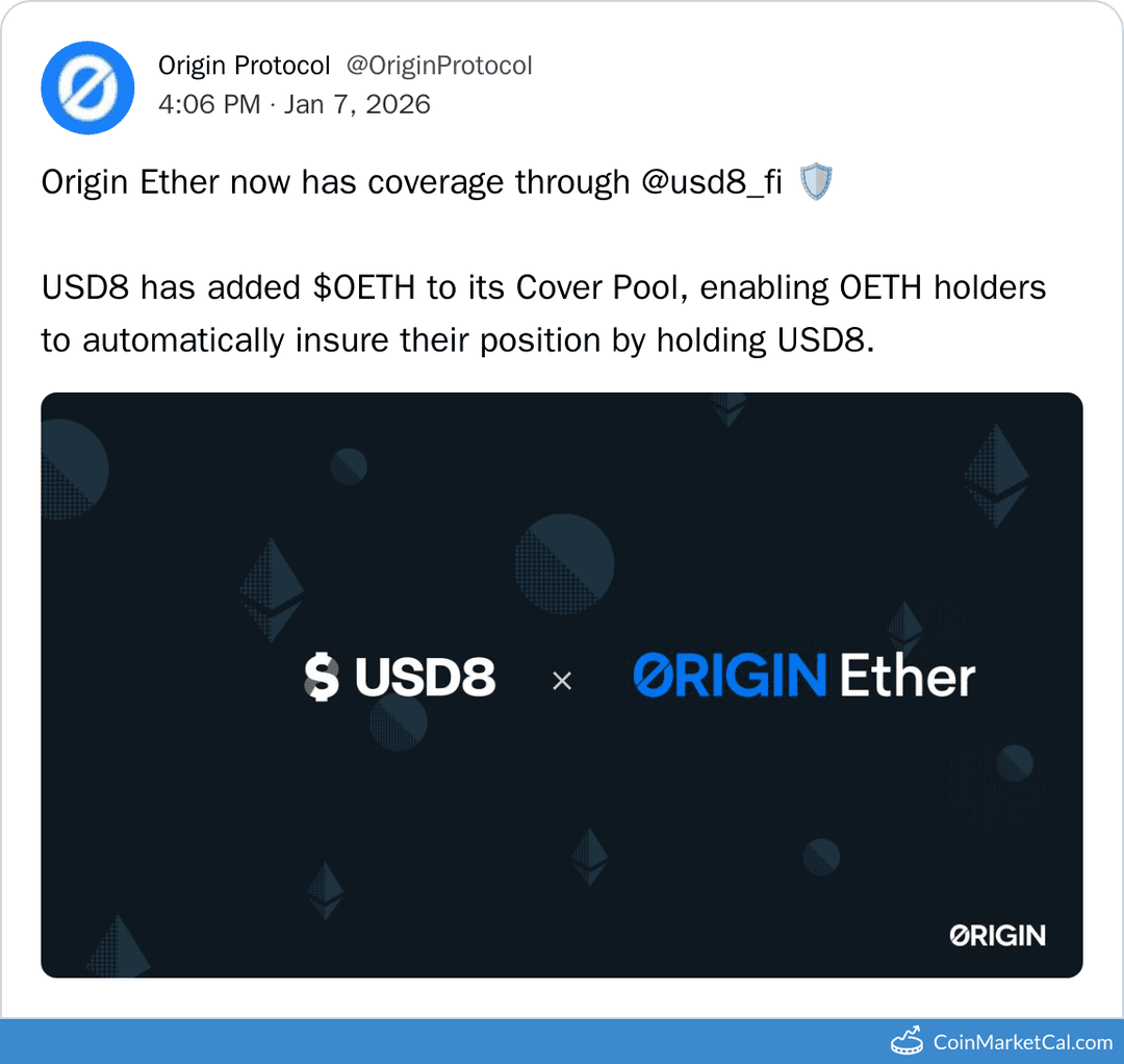 Origin Dollar USD8 Coverage Launch