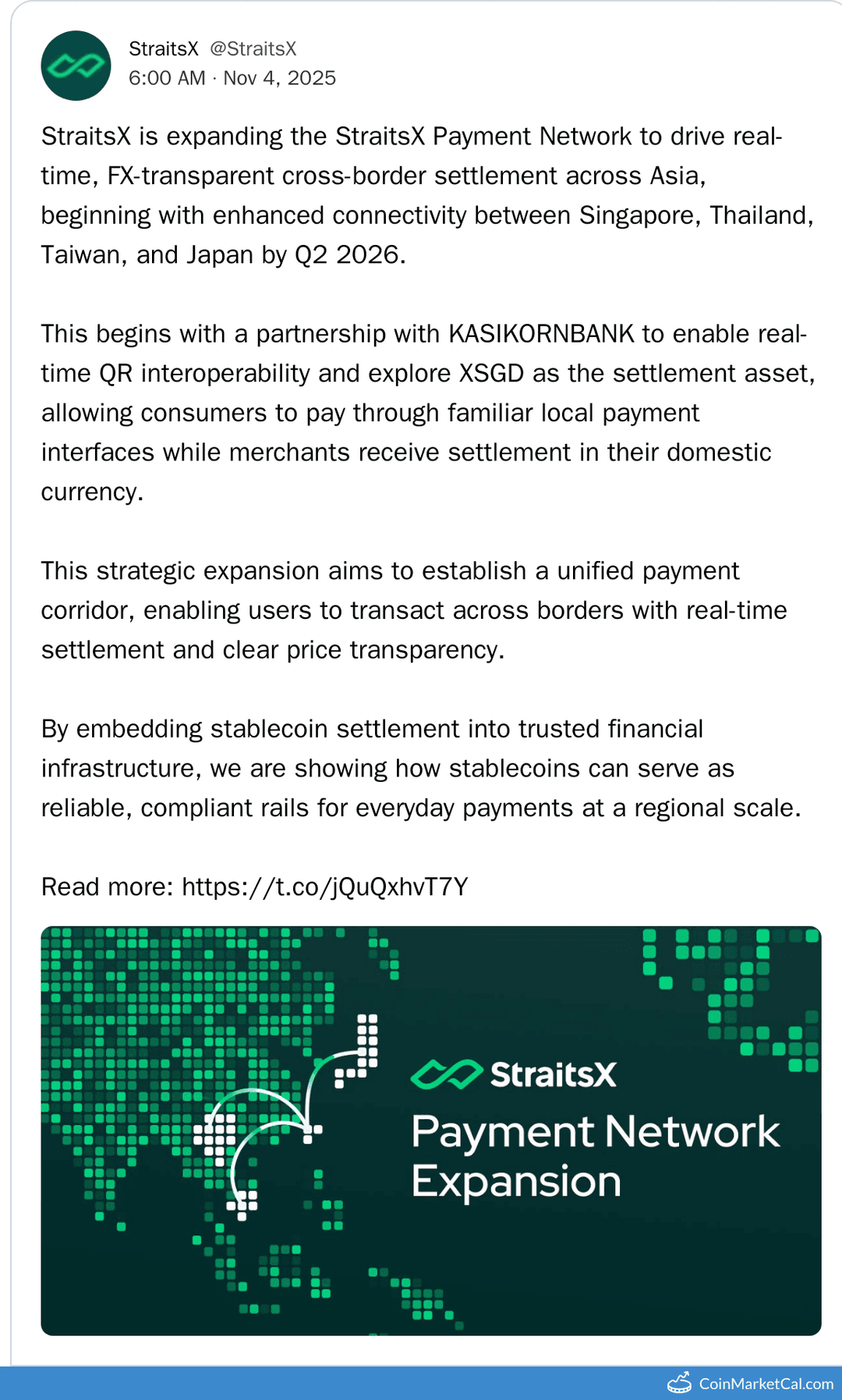StraitsX Asia Expansion