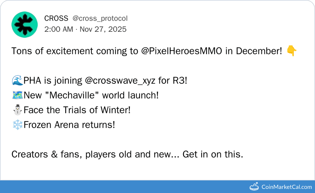 PHA Major Growth Phase with Crosswave XYZ R3 Collaboration