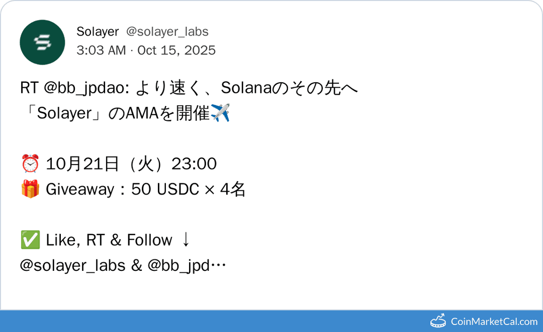 Solayer AMA with Boarding Bridge