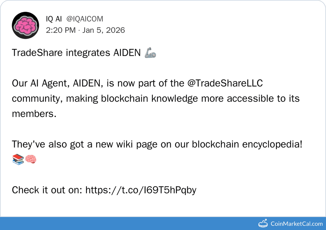 IQ AI & TradeShare Partnership