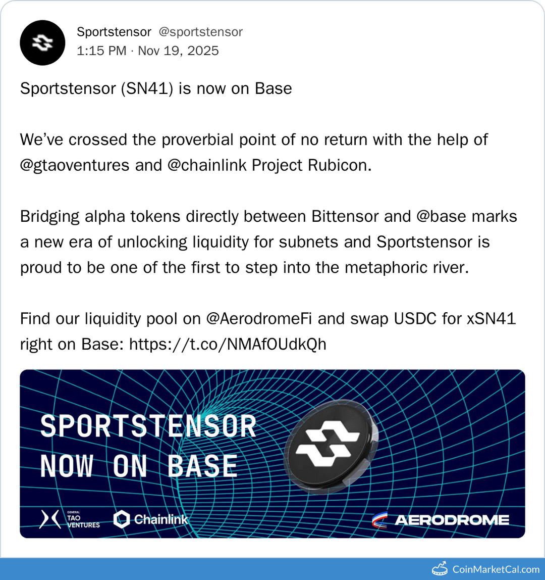 Sportstensor on Base Integration