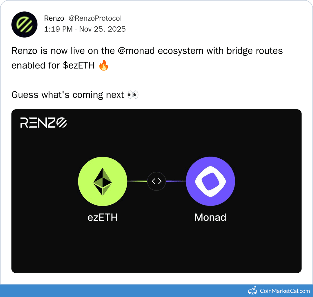 Renzo on Monad Ecosystem Integration