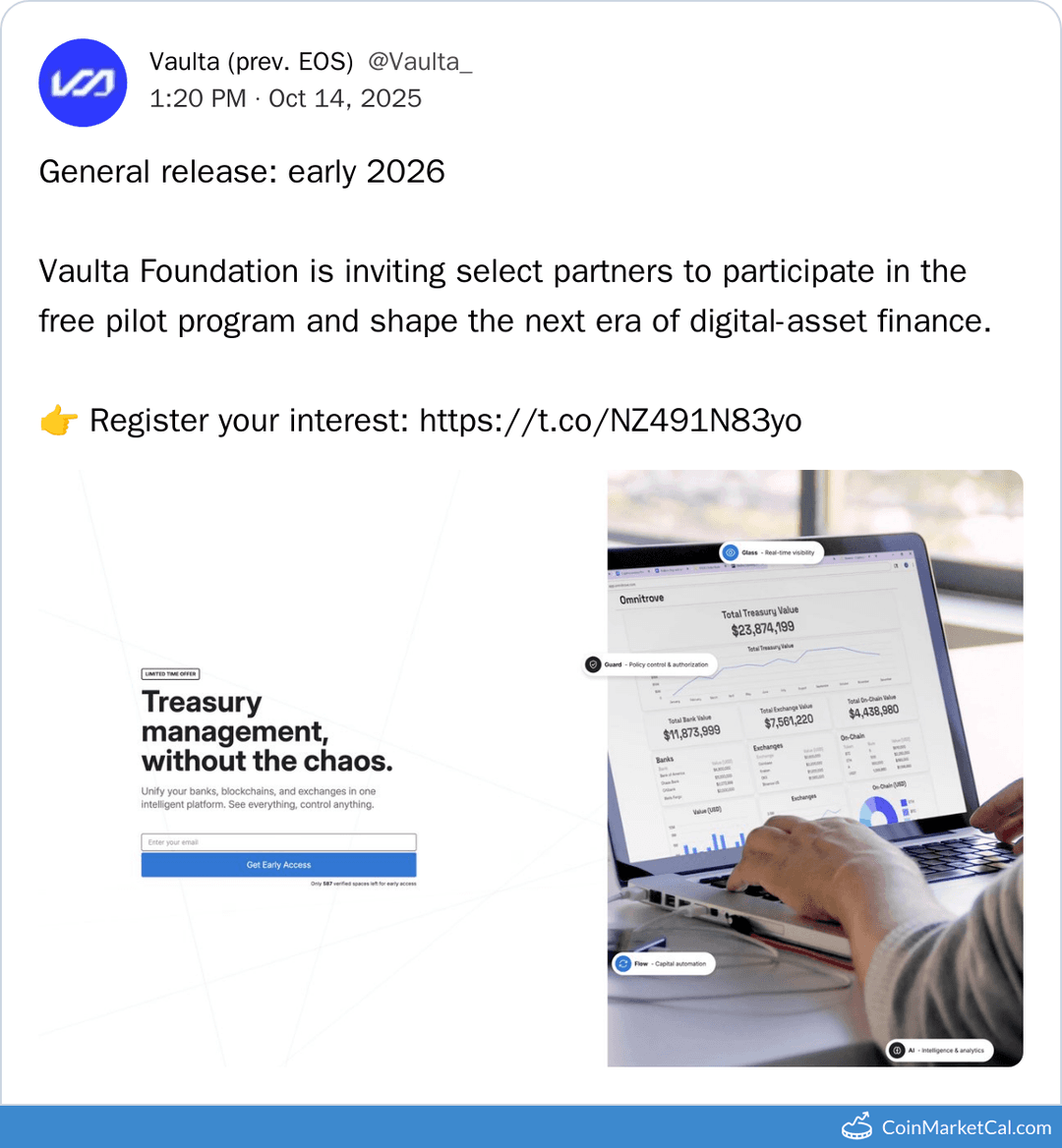 Vaulta Omnitrove Announcement