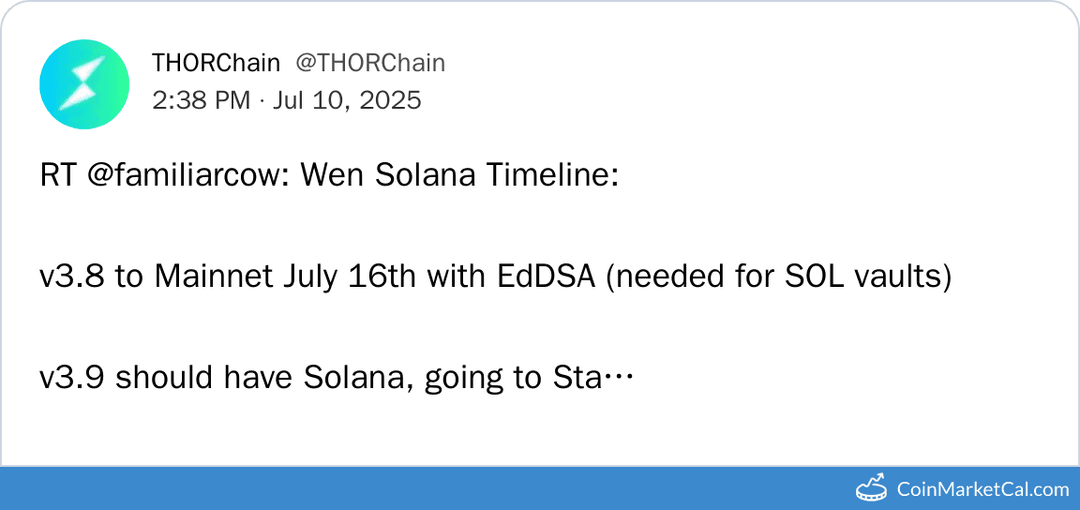 Solana Integration with THORChain