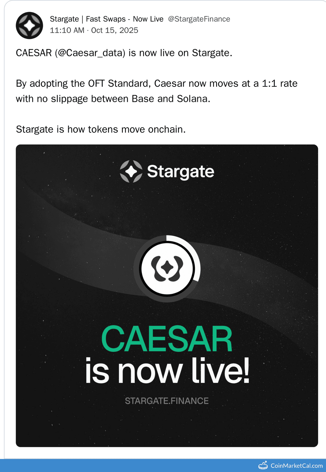 Caesar Integrates Stargate