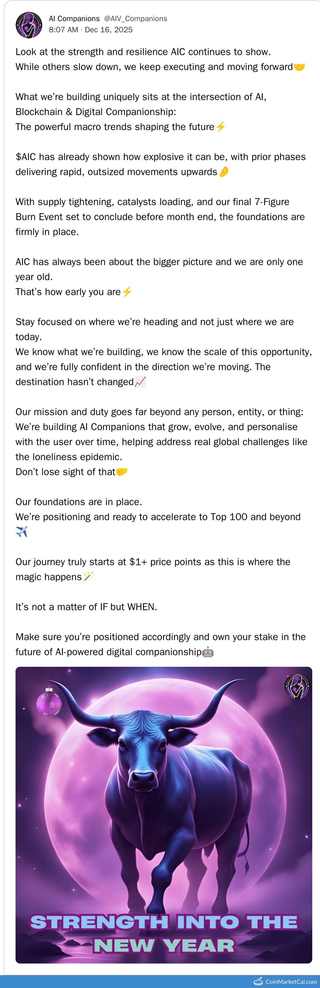 AI Companions Final 7-figure Burn