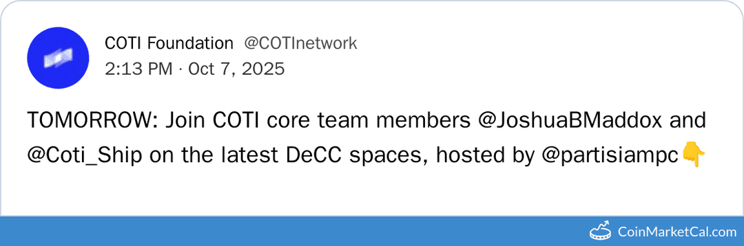 COTI DeCC Spaces: Privacy & Regulation Discussion