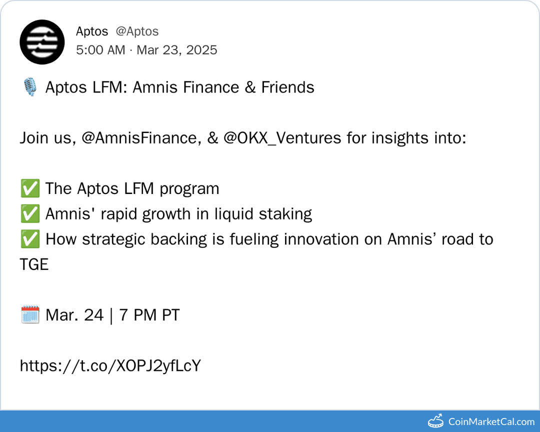 Aptos LFM Amnis & Friends