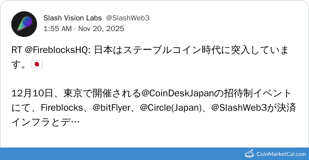 Slash Vision Labs CoinDesk Japan Event