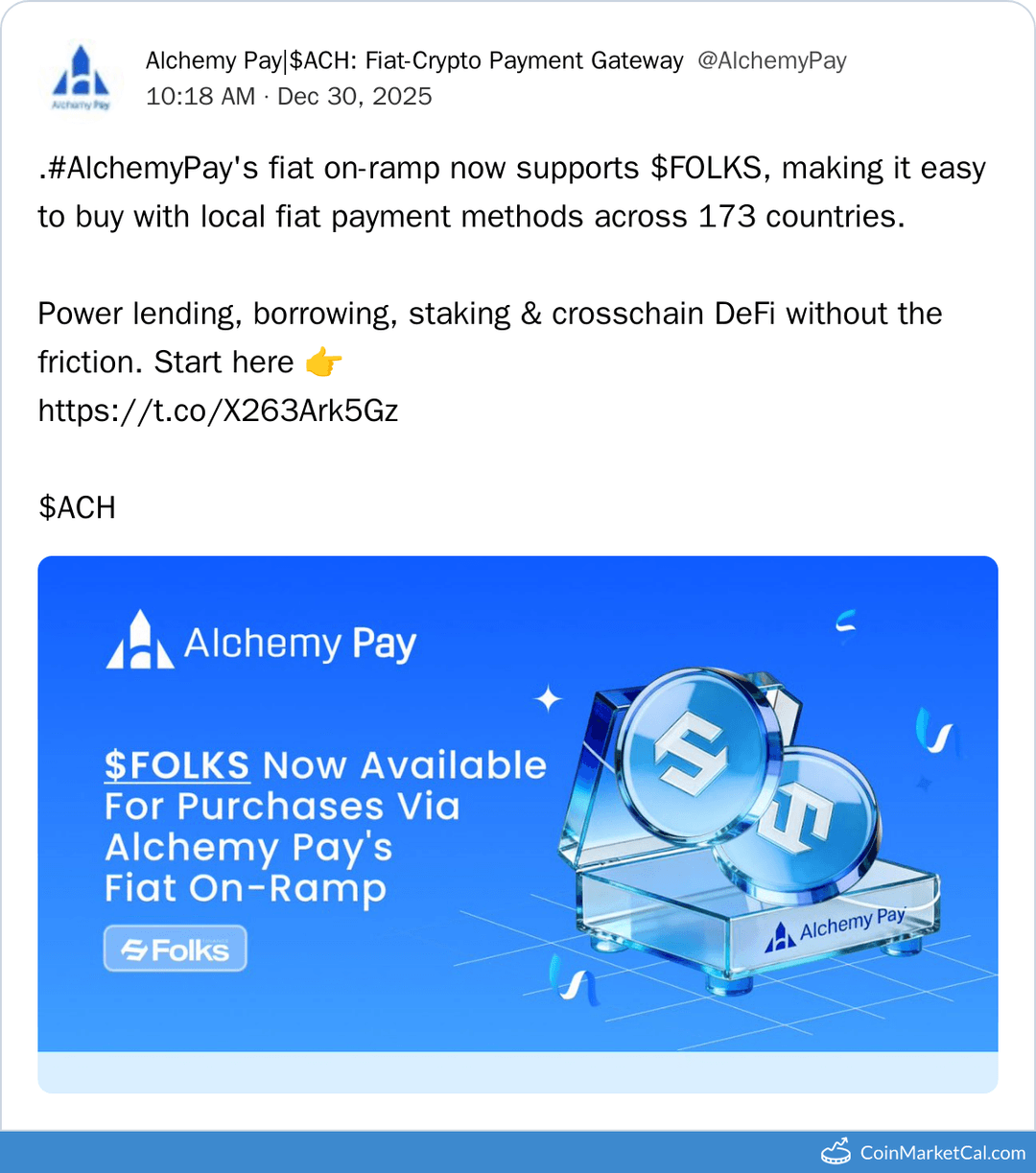 Alchemy Pay FOLKS Integration