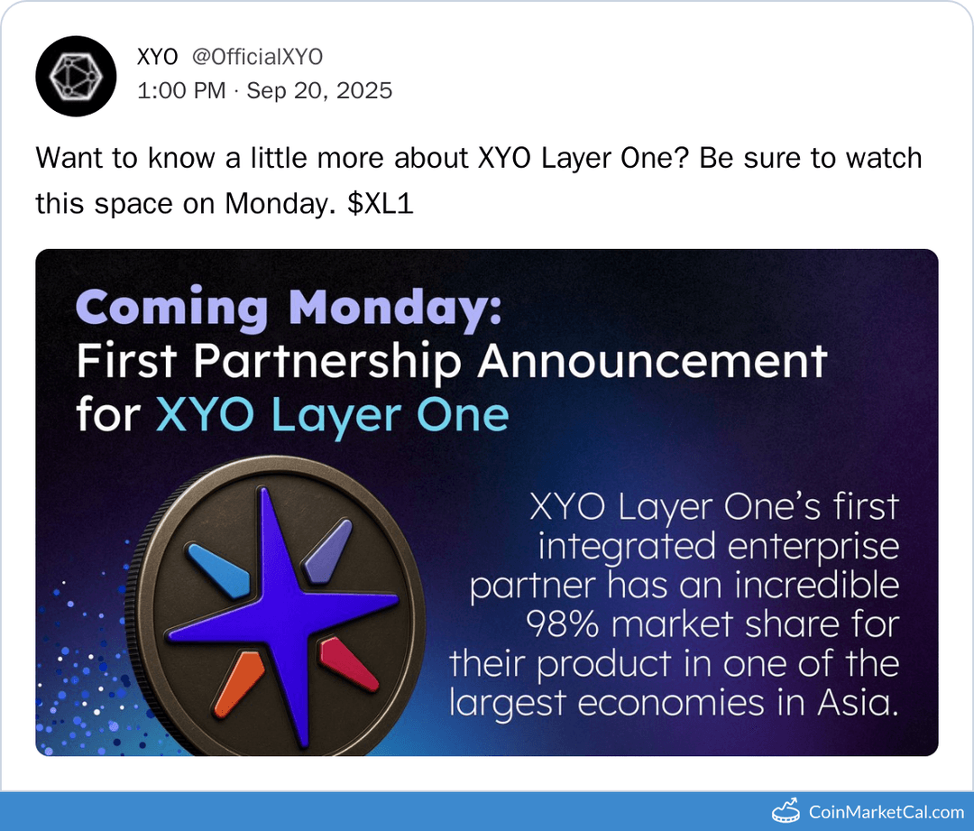 XYO Layer One Partnership Announcement