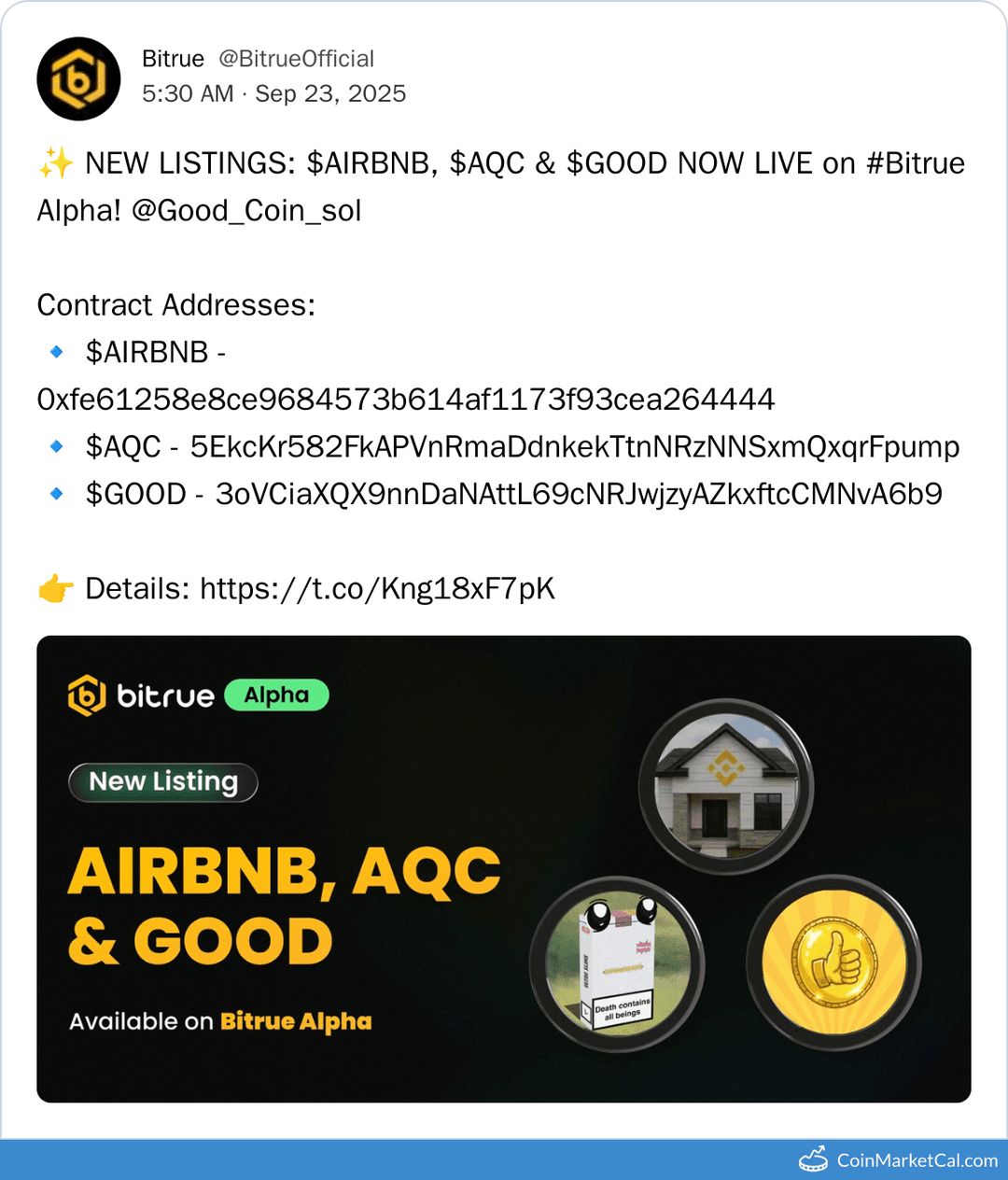 Bitrue Alpha Listing