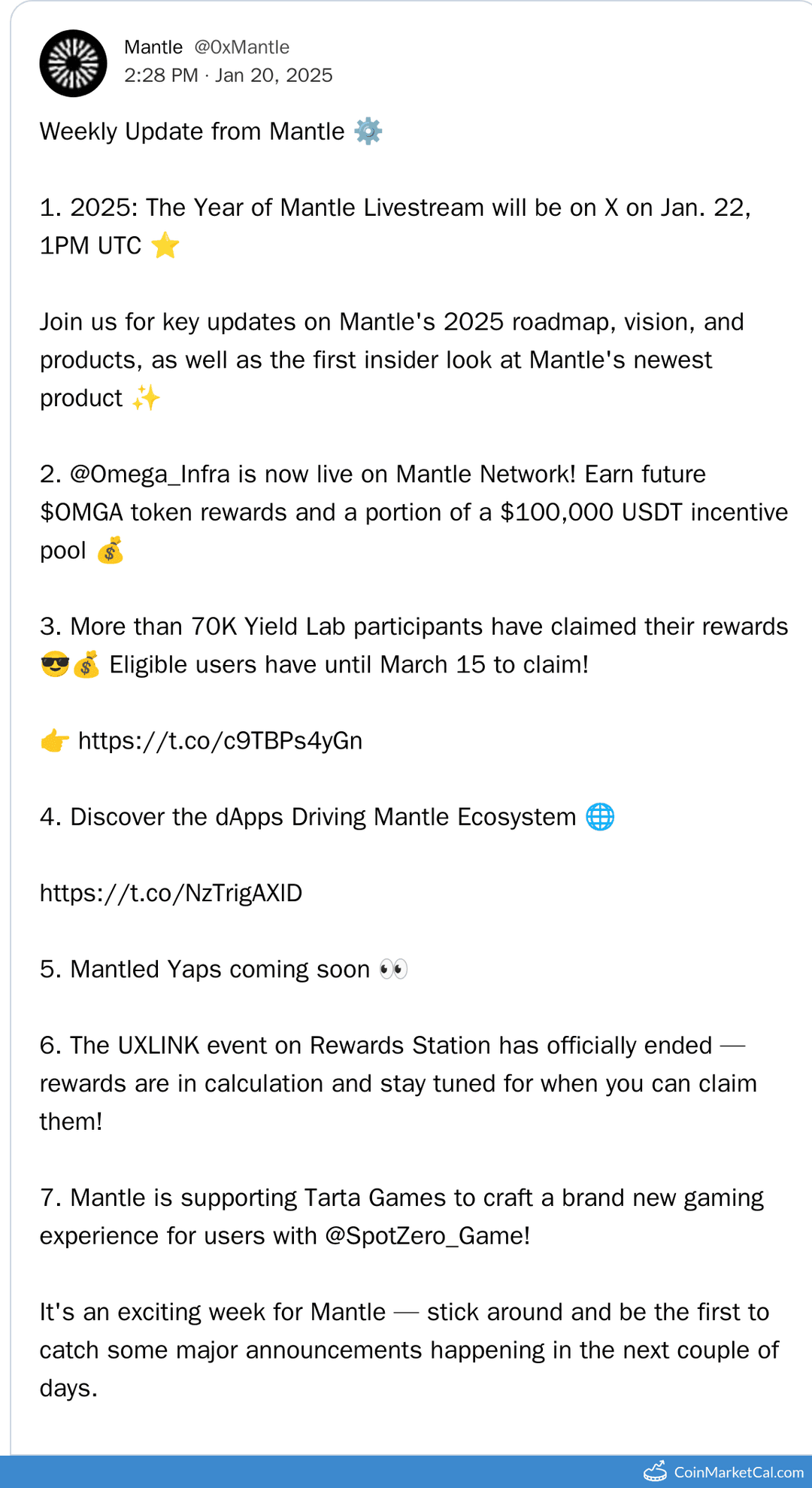 Year of Mantle Livestream