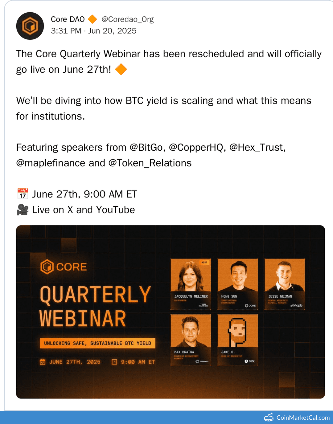 Core Quarterly Webinar
