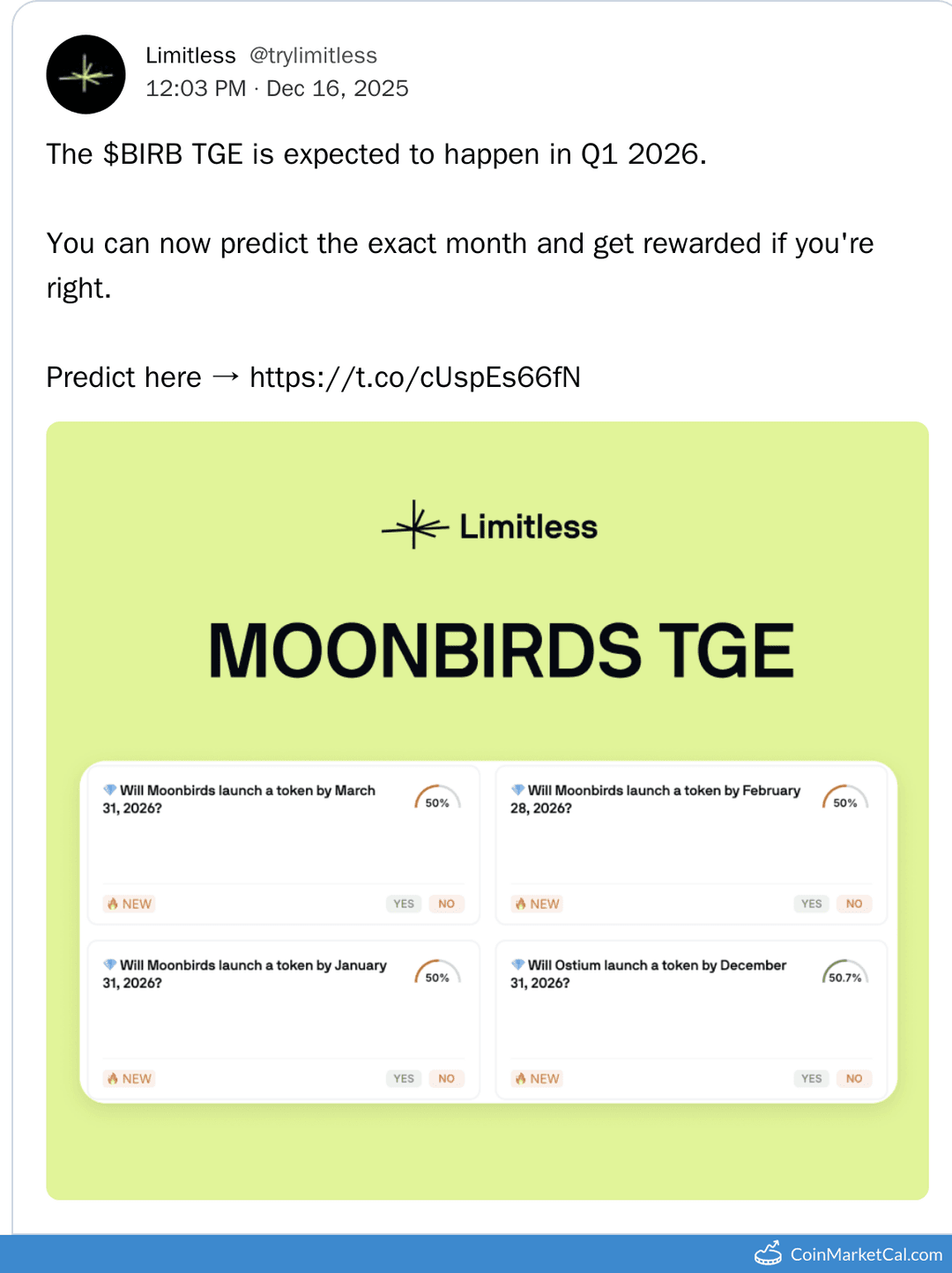 Moonbirds TGE