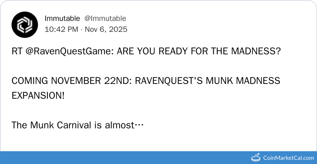 Immutable's Munk Madness Update